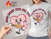 Heart Eyes for You Valentines DTF Transfer, Ready for Press Heat Press Transfers DTF240