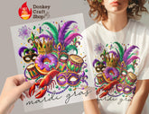 Mardi Gras DTF Transfer, Ready to Press DTF548 - Donkey Craft Vinyl