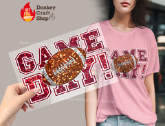 Football Game Day DTF, Ready for Press, Heat Press Transfers DTF364