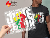 Juneteenth DTF Transfer, Ready to Press DTF551