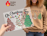 Christmas Tree Cakes DTF Transfer for T-shirts, Hoodies, Heat Transfer, Ready for Press Heat Press Transfers DTF192