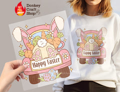 Easter Bunny DTF Transfer, Ready for Press Heat Press Transfers DTF311