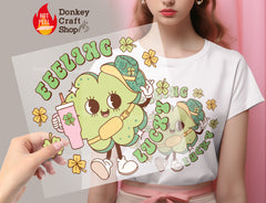 WesternSt PatricksDay DTF Transfer, Ready for Press Heat Press Transfers DTF306