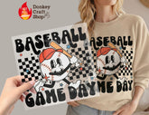 Baseball Game Day DTF Transfer, Ready to Press DTF618 - Donkey Craft Vinyl