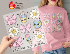 Groovy Back To Schoo DTF, Ready for Press, Heat Press Transfers DTF432