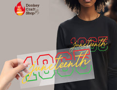 Juneteenth DTF, Ready for Press, Heat Press Transfers DTF393