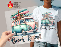 Summer Beach DTF, Ready for Press, Heat Press Transfers DTF415