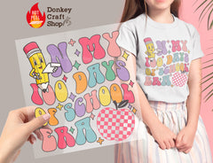 100 Days School DTF Transfer, Ready for Press Heat Press Transfers DTF278