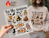 Tis the Season Halloween DTF Transfer, Ready to Press DTF590 - Donkey Craft Vinyl