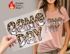 Game Day Baseball DTF, Ready for Press, Heat Press Transfers DTF365