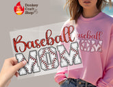 Baseball Mama DTF Transfer, Ready for Press Heat Press Transfers DTF320
