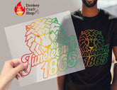 Juneteenth DTF, Ready for Press, Heat Press Transfers DTF400
