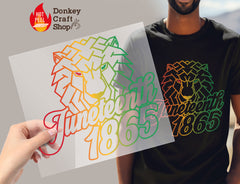 Juneteenth DTF, Ready for Press, Heat Press Transfers DTF400