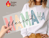 Blessed Mama DTF Transfer, Ready for Press Heat Press Transfers DTF288