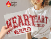 Pink Coquette Heart Bow Valentine's Day DTF Transfer, Ready to Press DTF505 - Donkey Craft Vinyl