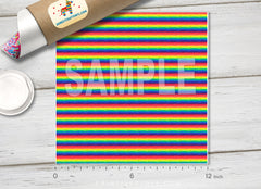 Watercolor Rainbow Patterned Adhesive Vinyl 937