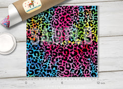Tie Dye Leopard Print Pattern HTV 1565
