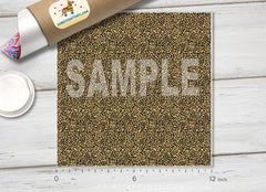 Yellow Leopard Pattern Adhesive Vinyl 812