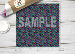 Rainbow 420 Cannabis Leaf Pattern Adhesive Vinyl 1452 - Donkey Craft Vinyl