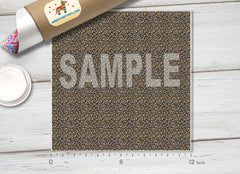Grey and Gold Metallic Leopard Adhesive Vinyl 1411 - Donkey Craft Vinyl