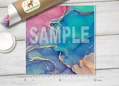 Abstract Alcohol Ink Marble Adhesive Vinyl 1466 - Donkey Craft Vinyl