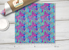 Lilly Inspired Lagoon Pattern Adhesive Vinyl L034