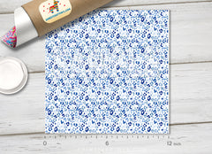 Blue Leopard Animal Print HTV 1628