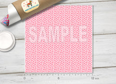 Pink Fur Heart Adhesive Vinyl 1257
