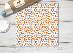 Spice Pumpkin Latte Patterned Adhesive Vinyl H046