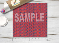 Lilly Inspired Flower Impression Pattern Adhesive Vinyl L029