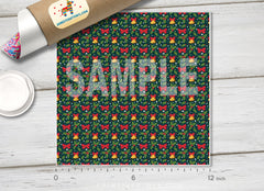 Christmas Tree Patterned Adhesive Vinyl X029