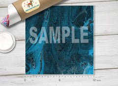 Blue Oil Marble Pattern Adhesive Vinyl 967