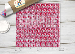 Leopard Print Heart Adhesive Vinyl 1441 - Donkey Craft Vinyl