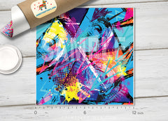 Abstract Graffiti Adhesive Vinyl 1271