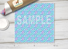 Bohemian Floral Mandala Adhesive Vinyl 1439 - Donkey Craft Vinyl