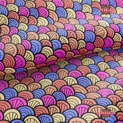 Mermaid Scale Printed Faux Leather 040