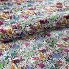 Zebra Printed Faux Leather 030