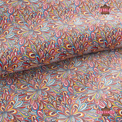 Abstract Printed Faux Leather 045