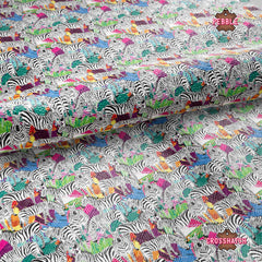 Zebra Printed Faux Leather 030