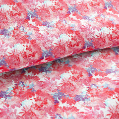 Flower Printed Faux Leather 039