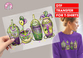 Mardi Gras Coffee DTF Transfer for T-shirts, Hoodies, Heat Transfer, Ready for Press Heat Press Transfers DTF82