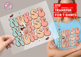 Halloween Nurse DTF Transfer for T-shirts, Hoodies, Heat Transfer, Ready for Press Heat Press Transfers DTF124