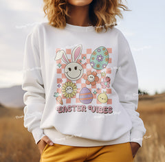 Easter Vibes DTF Transfer, Ready for Press Heat Press Transfers DTF302