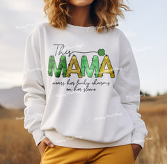 This Mama Wears Her Lucky DTF Transfer, Ready for Press Heat Press Transfers DTF305