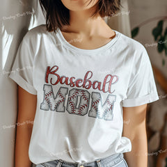 Baseball Mama DTF Transfer, Ready for Press Heat Press Transfers DTF320