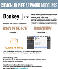Custom Puff HTV Transfer Sheet