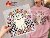 BooJee Ghost DTF Transfer for T-shirts, Hoodies, Heat Transfer, Ready for Press Heat Press Transfers DTF135