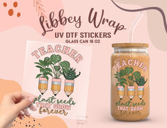 Teacher UV DTF, Ready to Transfer, UV DTF Sticker UV009