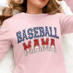 Baseball Mama DTF Transfer, Ready for Press Heat Press Transfers DTF353