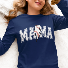 Baseball Mama DTF Transfer, Ready for Press Heat Press Transfers DTF369